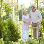 Senior Man in Rehabilitation Center